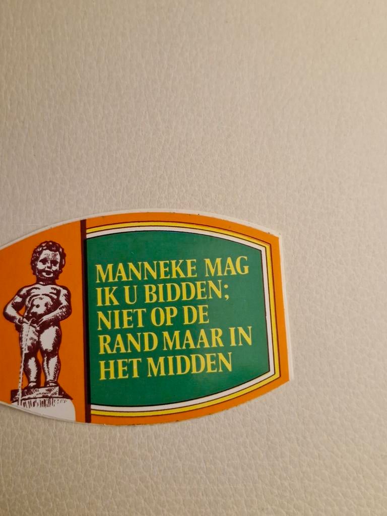 5756 Sticker Brussel Manneke Pis, Ophalen of Verzenden