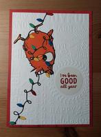 Zelfgemaakte Kerstkaart - vogel, Ophalen of Verzenden, Nieuw, Kerst