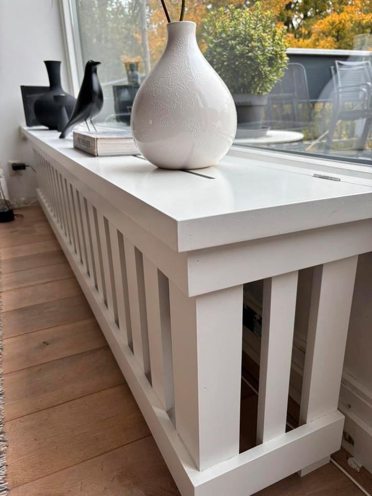 MDF Radiator ombouw wit /Ral kleur 9016/, Doe-het-zelf en Verbouw, Verwarming en Radiatoren, Gebruikt, Overige typen, 30 tot 80 cm