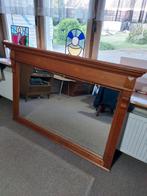 Mooie grote spiegel met houten lijst HxB 109x165 cm, Ophalen, Rechthoekig