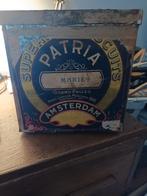 Oude Patria Biscuits Blikken Doos, Ophalen of Verzenden
