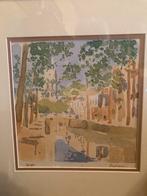 G van Jeveren 1904-1986 aquarel Delft, Antiek en Kunst, Kunst | Schilderijen | Klassiek, Ophalen of Verzenden