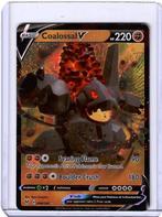 Pokemon - Coalossal V 98/185 - Vivid Voltage ENG, Ophalen of Verzenden, Zo goed als nieuw, Losse kaart, Foil