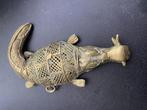 Goudgewicht Krokodil - Brons - Ashanti - Ghana S7, Antiek en Kunst, Ophalen of Verzenden, Brons
