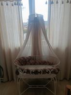 Vintage IJzeren Wiegje met Sluier & Wieggrand, Ophalen, Gebruikt, Wieg