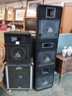 Pa versterker met 4 geluidsboxen, Muziek en Instrumenten, Ophalen, Zo goed als nieuw, Minder dan 500 watt, P.A.