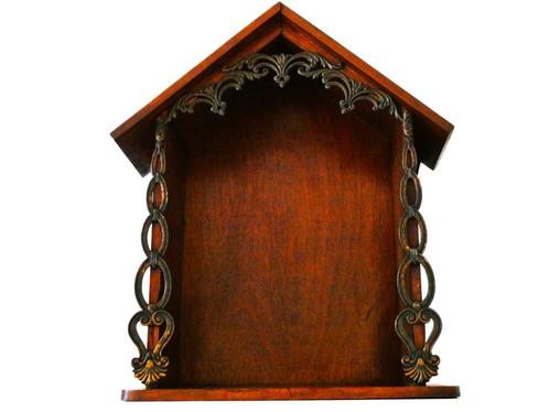 Houten nisje kapel console voor je favoriete Heilige beeld, Antiek en Kunst, Antiek | Religie, Ophalen of Verzenden