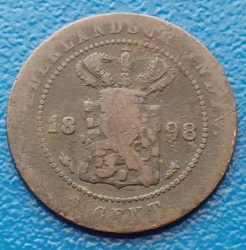 Nederlands-Indië 1 cent - 1898   beschikbaar voor biedingen