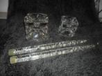 2 x Adria kristallen sfeerlicht /kaarsenhouder +kaars houder, Nieuw, Ophalen of Verzenden, Kaars