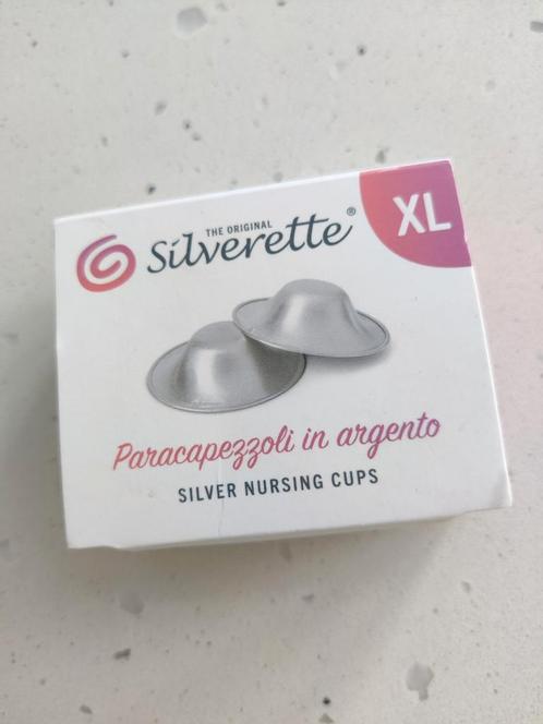 Silverette Cups XL - Zilveren Zoogcompressen, Kinderen en Baby's, Babyvoeding en Toebehoren, Zo goed als nieuw, Overige typen
