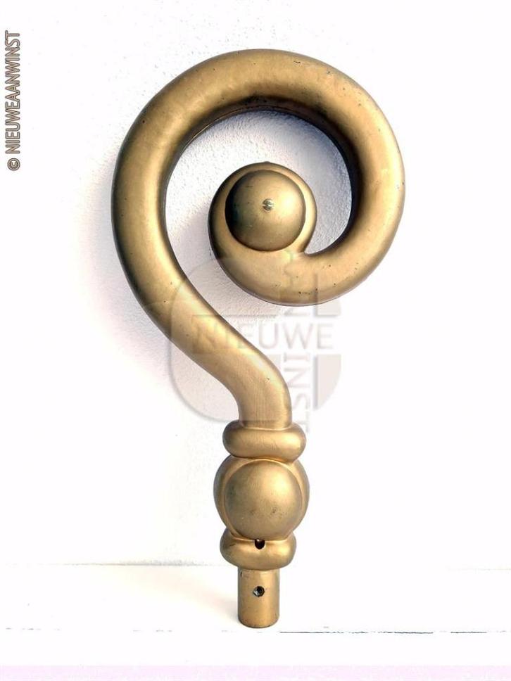 Decoratieve Sinterklaas staf - 35cm, goudkleurig, Diversen, Sinterklaas, Zo goed als nieuw, Verzenden