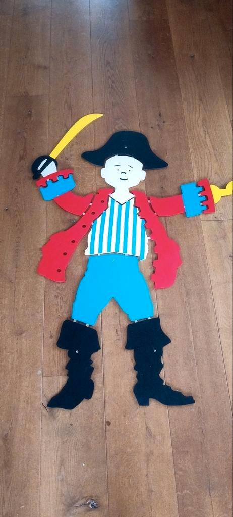 Wanddecoratie kinderkamer piraat, hout overschilderbaar!, Kinderen en Baby's, Kinderkamer | Inrichting en Decoratie, Zo goed als nieuw
