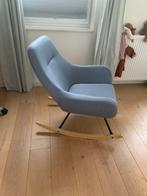 Schommelstoel NEBEL lichtblauwe stof, Huis en Inrichting, Fauteuils, Ophalen of Verzenden, Zo goed als nieuw, Stof, 50 tot 75 cm