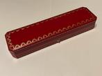 Vintage Cartier Sieradendoos Rood 4101, Gebruikt, Ophalen of Verzenden, Met slot, Hardcase