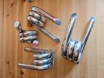 6x Frederik Roije prikkeldraad kapstok aluminium en zwart, Huis en Inrichting, Wandkapstok, Ophalen of Verzenden, Zo goed als nieuw