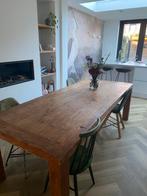 Houten eettafel 1x 2,5 meter, Huis en Inrichting, Tafels | Eettafels, Ophalen, Gebruikt, 100 tot 150 cm, 200 cm of meer