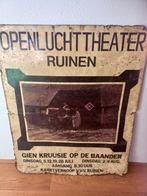 Oude plaat van het Openluchttheater van Ruinen, Ophalen of Verzenden, Ovaal, Minder dan 50 cm