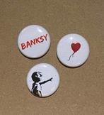 BANKSY #1 buttons streetart graffiti, Verzamelen, Verzenden, Nieuw, Button