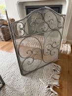 Te Koop spatscherm en gietijzer vuurplaat, Huis en Inrichting, Haarden, Ophalen, Gebruikt, Vrijstaande haard, Houthaard