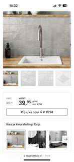 2,4 m2 tegels 10x10, Ophalen, Minder dan 20 cm, Zo goed als nieuw, Minder dan 5 m²
