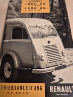 1960 dikke Renault Goelette bestelbus handleiding instructie, Ophalen of Verzenden