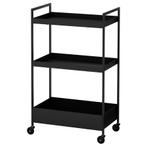 Ikea trolley black, Huis en Inrichting, Kasten | Stellingkasten, Ophalen, Zo goed als nieuw