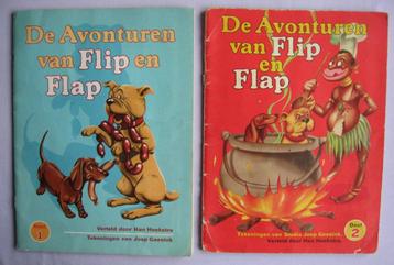 Douwe Egb. De Avonturen van Flip en Flap deel 1 & 2 (elk 2x) beschikbaar voor biedingen