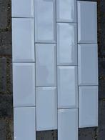 2x Partij Tegels, Wit glans, Grijs créme, Doe-het-zelf en Verbouw, Tegels, Ophalen, Nieuw, Minder dan 20 cm, Minder dan 20 cm