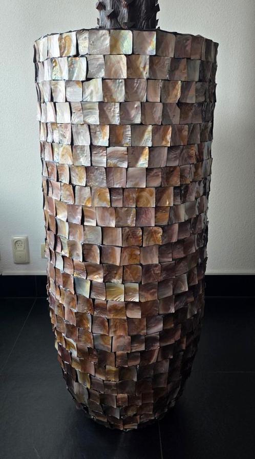 NIEUW GROTE SCHELPENVAAS 120CM ERIC ERIK KUSTER VAAS, Huis en Inrichting, Woonaccessoires | Vazen, Nieuw, Overige kleuren, 75 cm of meer