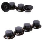 (4pcs) black hat speed knobs with golden letters, Nieuw, Elektrische gitaar, Ophalen of Verzenden