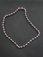Roze ballchain ketting, Overige materialen, Ophalen of Verzenden, Zo goed als nieuw, Roze