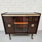 Vintage bartrolley serveerwagen, Huis en Inrichting, Tafels | Bijzettafels, Gebruikt, Vintage, Ophalen of Verzenden, 75 cm of meer