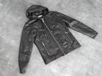 Versace Jeans jas leer met capuchon maat 46, Verzenden, Zwart, Nieuw, Maat 46 (S) of kleiner