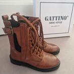 Niet gedragen leren bruine Gattino laarsjes maat 28, Meisje, Gattino, Schoenen, Nieuw
