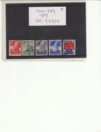 Nederland serie 203 - 207 rode kruis zegels, Postzegels en Munten, Postzegels | Nederland, Verzenden, T/m 1940, Gestempeld