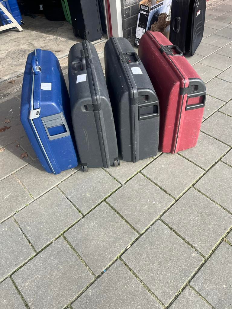 Diverse Koffers - Verschillende Maten en Materialen, Sieraden, Tassen en Uiterlijk, Koffers, Wieltjes, Gebruikt, 50 tot 60 cm