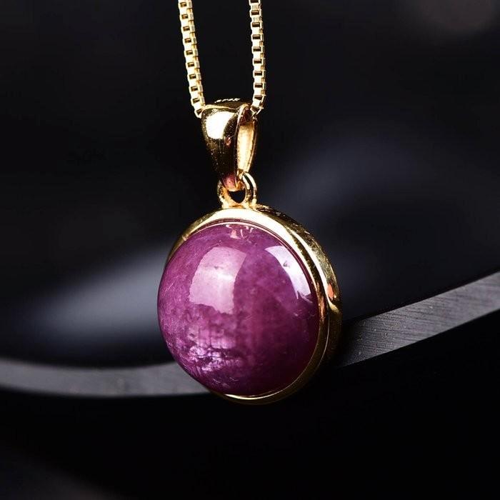 Robijn Hanger met ALGT Certificaat, Sieraden, Tassen en Uiterlijk, Kettingen, Nieuw, Zilver, Ophalen of Verzenden