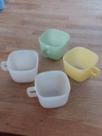 Set van 4 Opale Soepkommen, Ophalen of Verzenden, Gebruikt