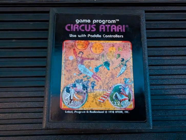 Circus Atari - Atari 2600 spel game, Spelcomputers en Games, Games | Atari, Gebruikt, Atari 2600, Avontuur en Actie, 1 speler