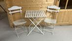 Bistro set nieuw wit ( 2 stuks), Ophalen, Nieuw