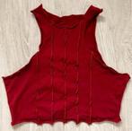 Mooie Bordeaux rode crop top , maatje L 42, Maat 42/44 (L), Ophalen of Verzenden, Zonder mouw, Gedragen