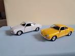 2 Karmann Ghia Coupé's van Welly, Hobby en Vrije tijd, Modelauto's | 1:18, Ophalen of Verzenden, Gebruikt, Auto, Welly