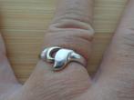 zilveren fantasie ring [219], Verzenden, Zo goed als nieuw, 17 tot 18, Dame