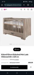 Ledikant brent oldwood kidsmill babybed met lade, Ledikant, Ophalen of Verzenden, Zo goed als nieuw