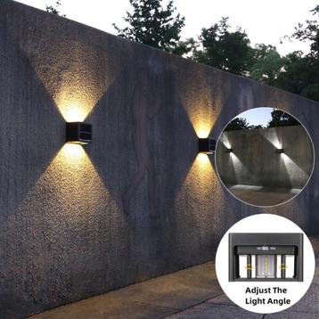 Outdoor Solar Up & Down LED wandlamp (2 kleuren wit) beschikbaar voor biedingen