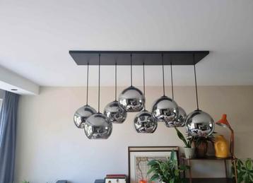 Moderne hanglamp met 9 glazen bollen eric kuster beschikbaar voor biedingen