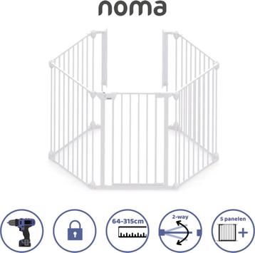 Children & Pet Safety Fence with Gate (Noma) - 3 sets beschikbaar voor biedingen