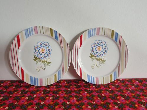 Jet ter Steege bordjes Happiness ontbijtborden JET, Huis en Inrichting, Keuken | Servies, Zo goed als nieuw, Bord(en), Overige stijlen