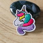 Strijk embleem applicatie Patch Eenhoorn, D, Nieuw, Ophalen of Verzenden, D