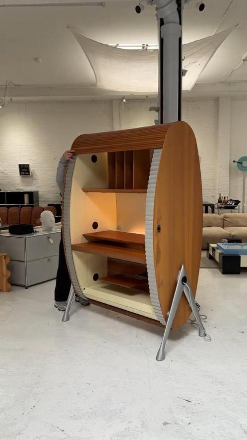 Tagliabue tambour design kast / bureau door Cozza&Mascheroni, Huis en Inrichting, Kasten | Roldeurkasten en Archiefkasten, Gebruikt